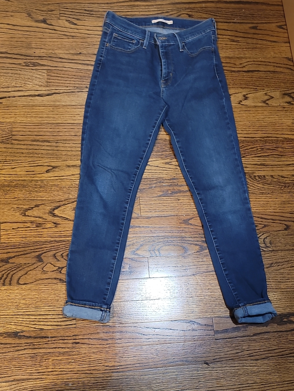 Levi's Women's Dark Blue Skinny Jeans Slim Stretch High Rise Fit